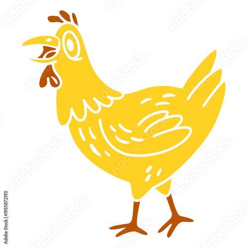 Crazy chicken cut out