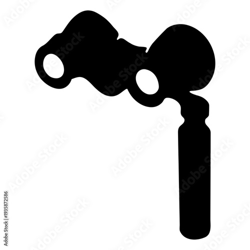 Opera glasses silhouette