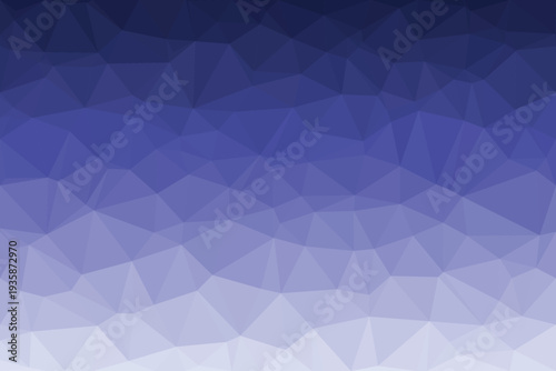 A striking low polygon network showcases a captivating gradient shifting from rich midnight blue to bright sky blue