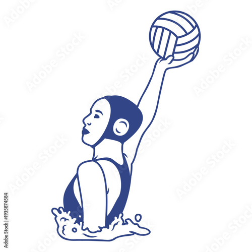 Waterpolo sport player woman