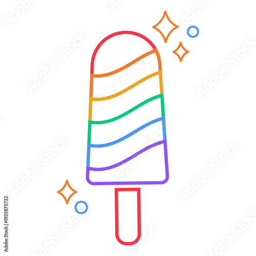 Rainbow popsicle stroke