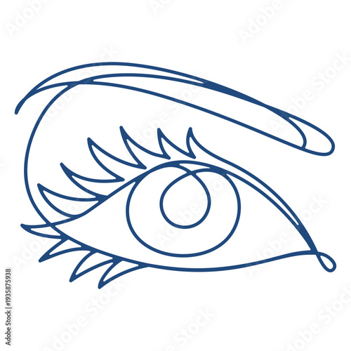 Open eye continuous line
