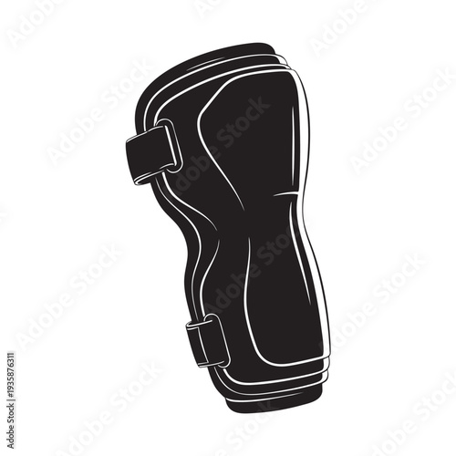 knee brace on transparent background for support cut out isolated illustration on transparent background layout