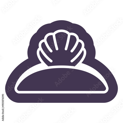 Shell hair clip cut out