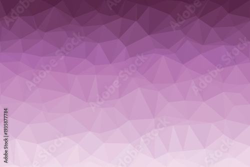 This engaging low poly pattern presents a lovely gradient flowing from medium violet to a lighter pastel lavender