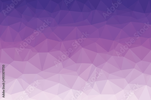 Vibrant geometric pattern displaying a smooth gradient from deep royal purple to a soft pale lavender