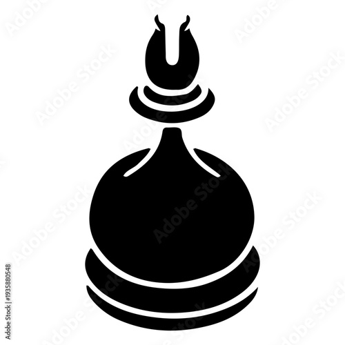 Bishop chess piece simple cut out