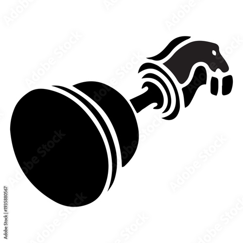 Knight chess sideways piece simple cut out