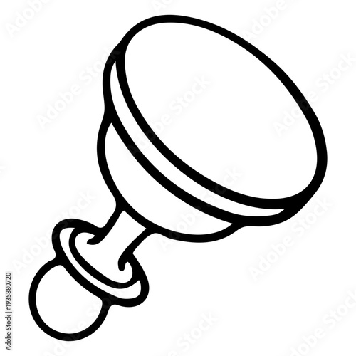 Simple pawn chess fallen piece stroke