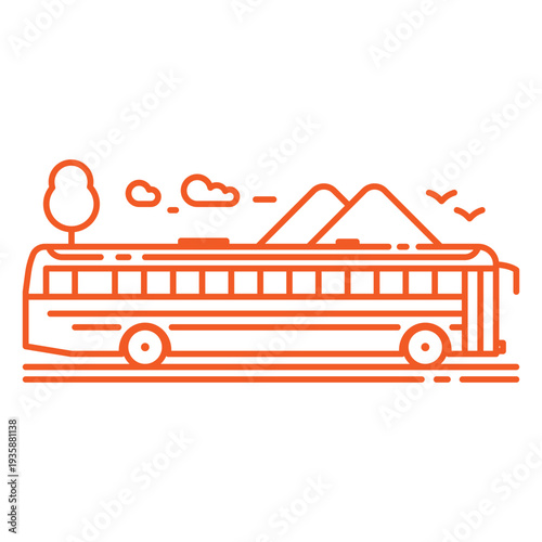 Orange bus stroke