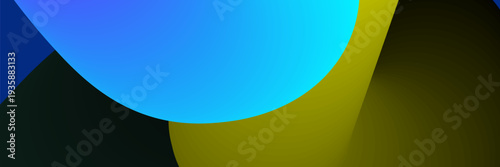 abstract colorful geometric shapes composition