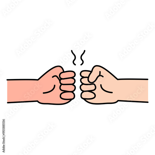 Hand fists simple design