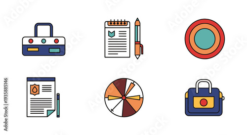 Thumbnail Line art soft tone color illustration