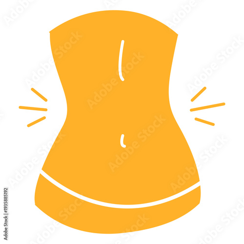 Back anatomy cut out element