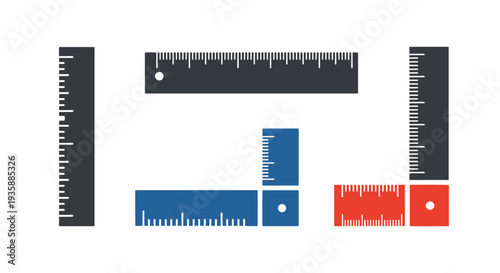 Ruler Scale Line art vector soft abstract tone illustration