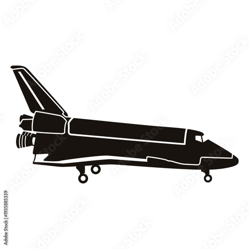 Jet airplane air transport cut out