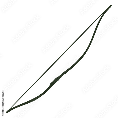 Simple bow silhouette archery equipment