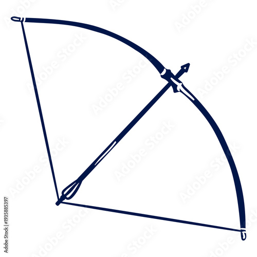 Drawn Archery Long Bow