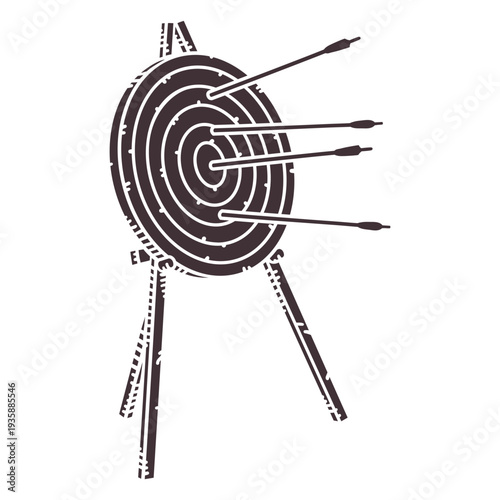 Archery bull's eye sport target