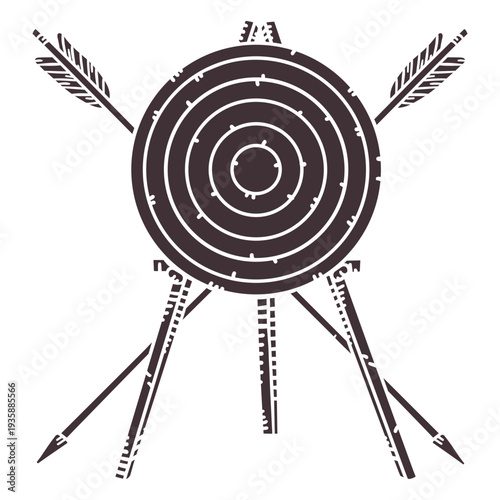 Bullseye archery target