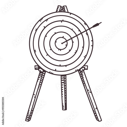 Bullseye arrow sport archery