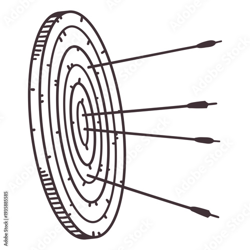 Arrow target archery sport