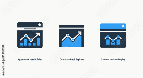 Quantum charting tools: builder, explorer, and heatmap display for advanced data visualization and analysis