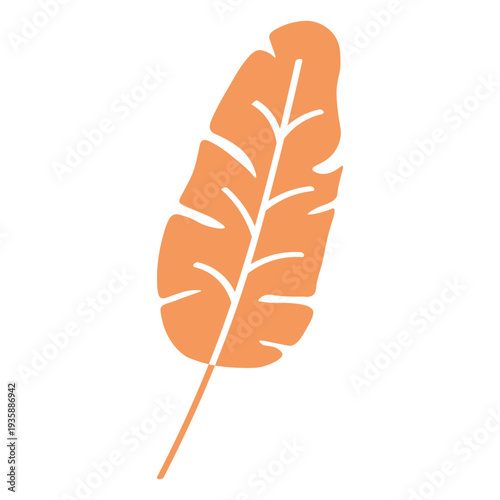 Fall botanic leaf icon