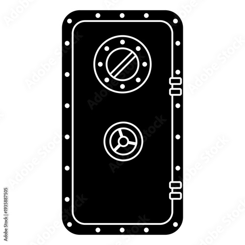 Submarine door cut out style