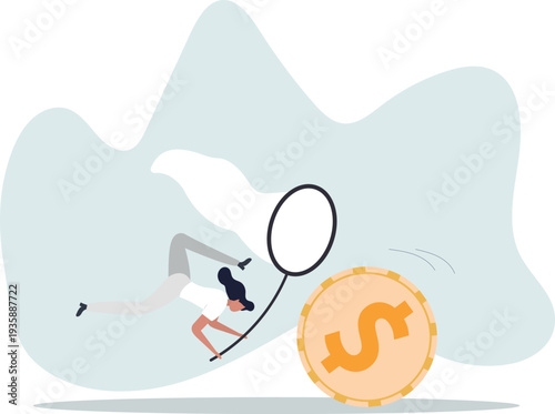 Chasing high performance active mutual fund, buying rising star stock or funds, catch or grab hot ETFs concept.person's life situation and his activities.