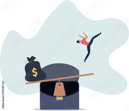 Business loan or venture capital funding to start new company or money help to survive crisis, stimulus budget concept.person's life situation and his activities.