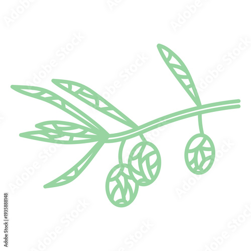 Polygonal olive branch