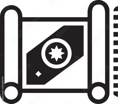 Vector illustration set featuring a mobile phone icon with a message sign for business communication and delivery technology showing a transport truck and cargo van for shipping and auto logistics