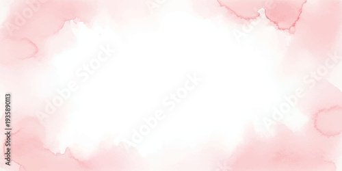 Soft pink watercolor border abstract background texture, pink watercolor abstract background, watercolor pink background, abstract pink texture, pastel soft water color pattern.