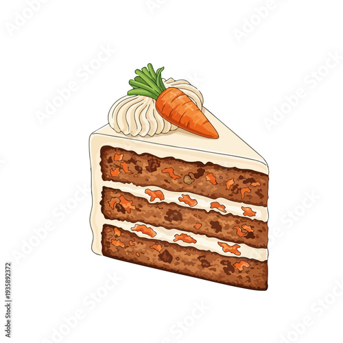 Easter Carrot Cake Slice