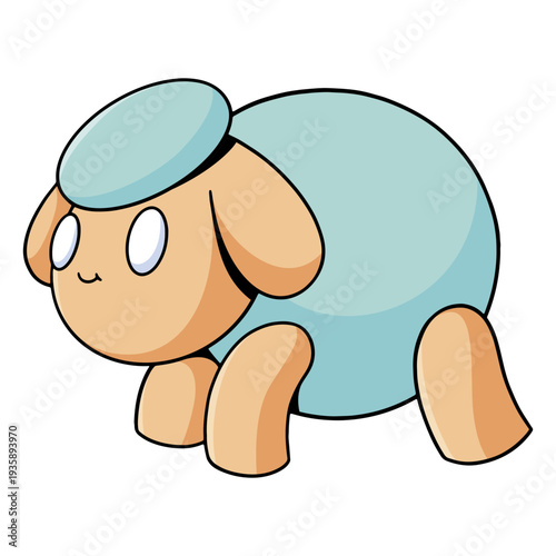 Cute geometric sheep