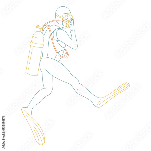 Scuba diving simple people