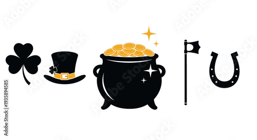 Lucky Charms and Gold Treasure Cauldron.