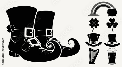 St Patricks Day Icons Leprechaun Hat.