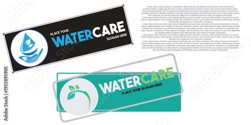 Water Care Corporate Branding Identity Mockup Template