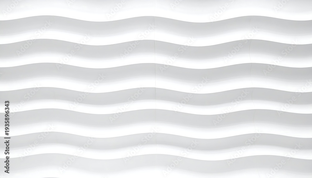 Fototapeta premium White abstract wavy wall pattern forming seamless modern textured background design