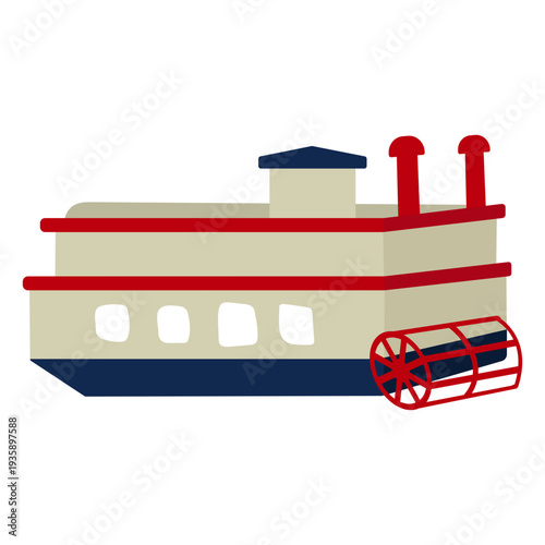 Paddle steamer ship boat transport