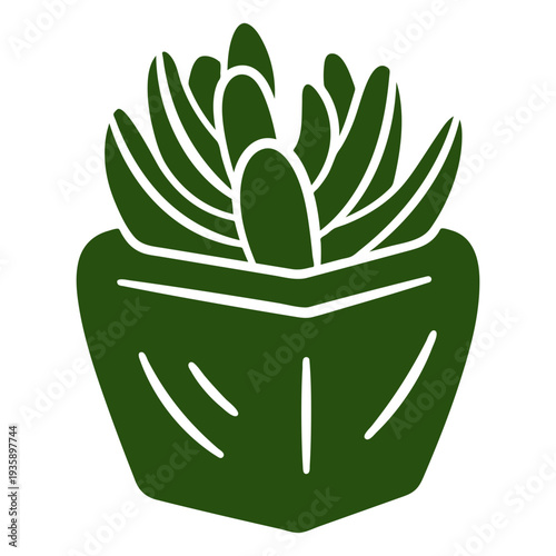 Succulent cut out botanical