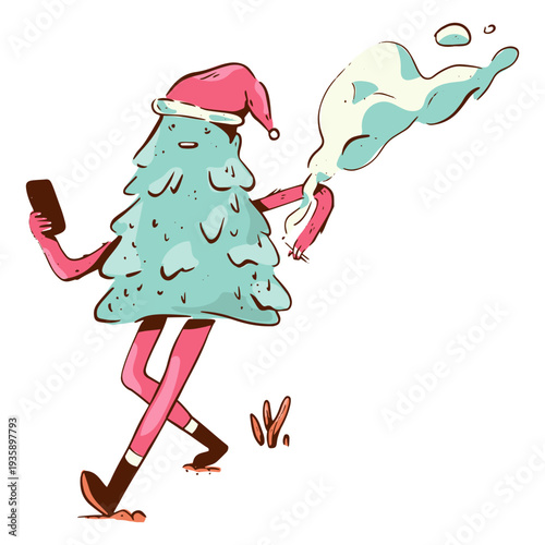 Anti Christmas tree weird character