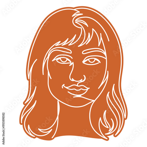 Female continuous line people