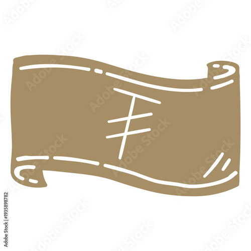 Tugrik currency coin cut out