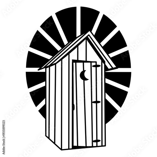 Wild west bathroom cabin filled stroke