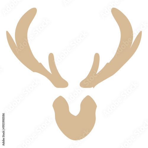 Reindeer horns flat winter solstice