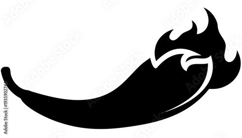 3D chili flame glow 3D glossy pepper PNG