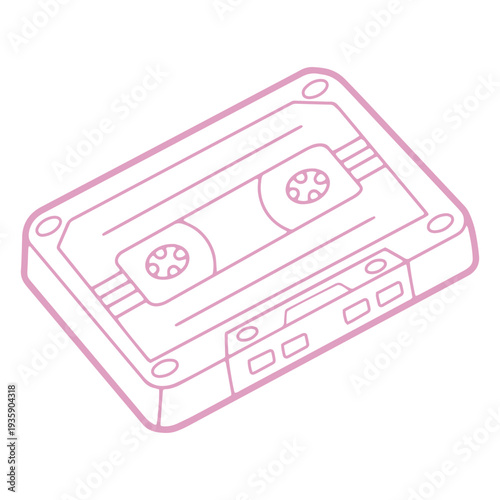 Cassette stroke pink